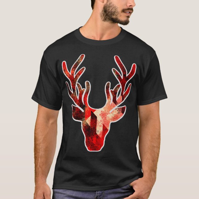 T-shirt Rouge renne (Devant)