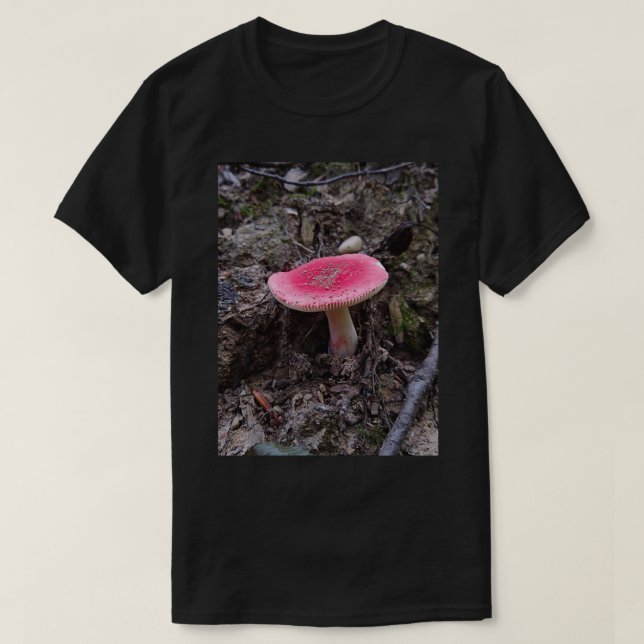 T-shirt Rouge Russula - photo Imprimer (Design devant)