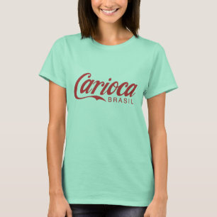 T-shirt Rouge sur la pièce en t rouge de filles de Carioc