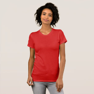 T-shirt Rouge Uni Vierge Sans Dessin Rien