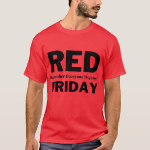 T-Shirt Rouge Vendredi