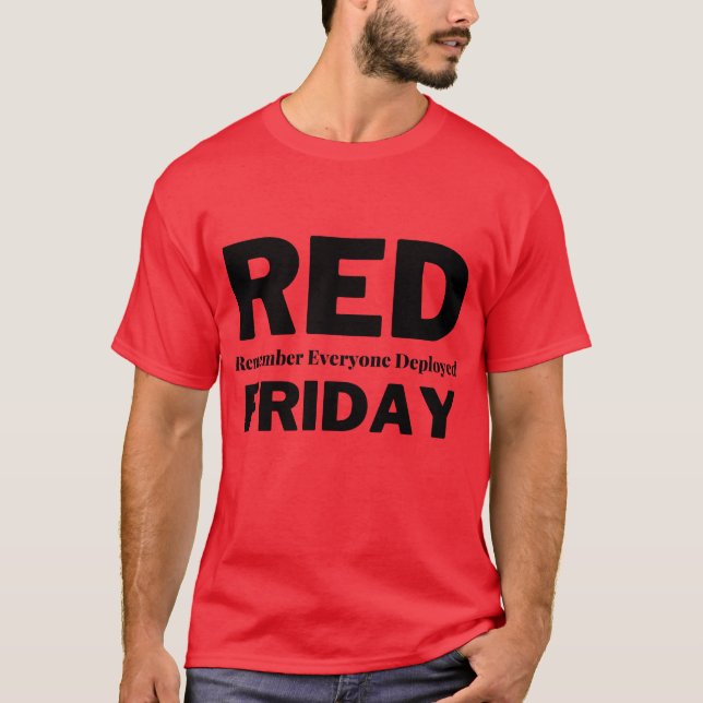 T-Shirt Rouge Vendredi (Devant)