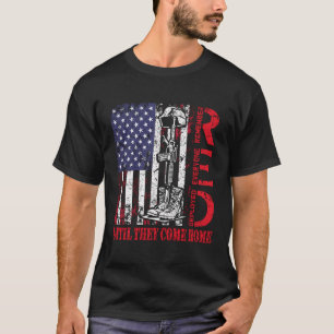 T-shirt Rouge Vendredi Militaire Souvenez-vous que tout le