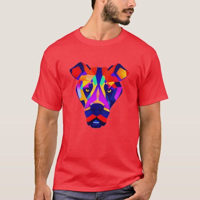 T-shirt rouge vif Alexander's Dog hommes (Devant)