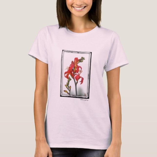 T-shirt Rouge vintage (Devant)