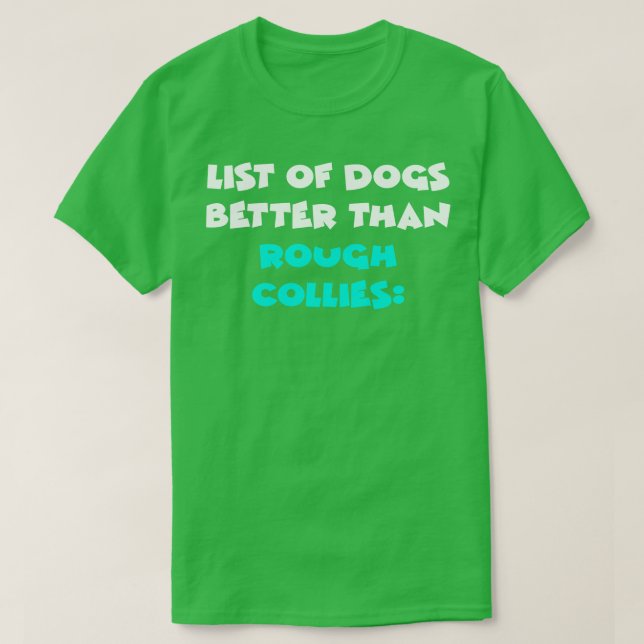 T-shirt Rough Collie 1 (Design devant)