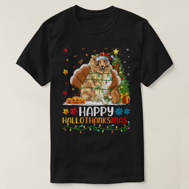 T-shirt Rough Collie Amoureux des chiens Funny Rough Colli (Design devant)