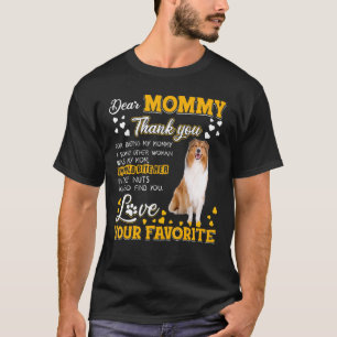 T-shirt Rough Collie Chère Maman Merci D'Être Ma Mère