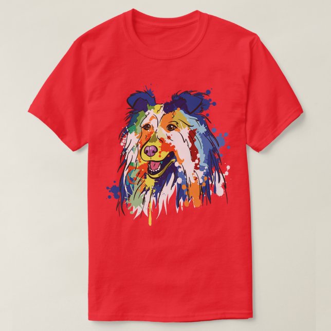 T-shirt Rough Collie Chien Amoureux des chiens Chien Propr (Design devant)