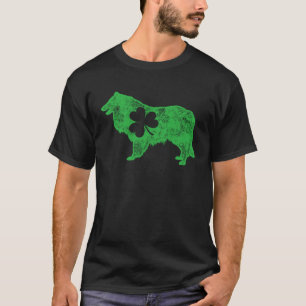 T-shirt Rough Collie St Patrick's Day Boys Kids Girls Sham