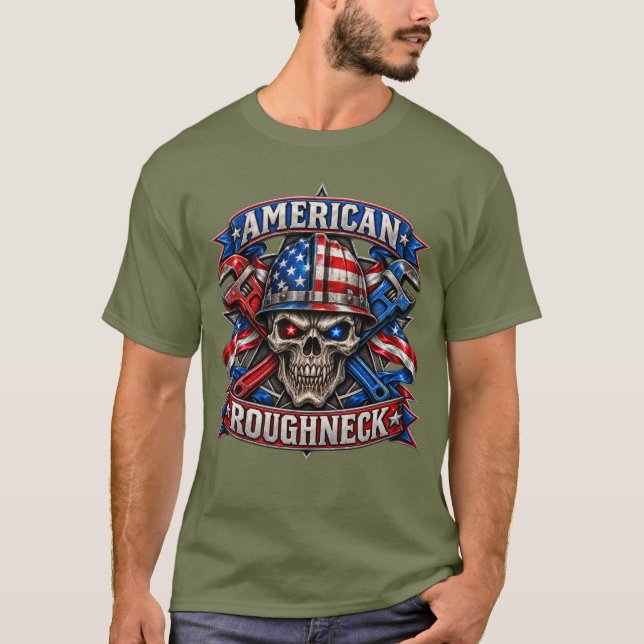 T-SHIRT ROUGHNECK AMÉRICAIN (Devant)