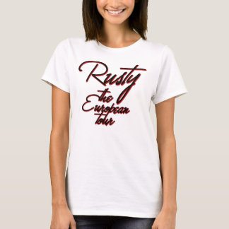 T-shirt Rouillé, les femmes drôles de vacances européennes