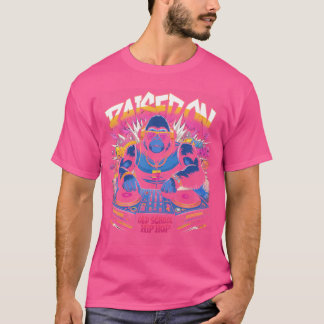 T-shirt Roulé Sur Le Graffiti De L'Ancienne École Rap Hip