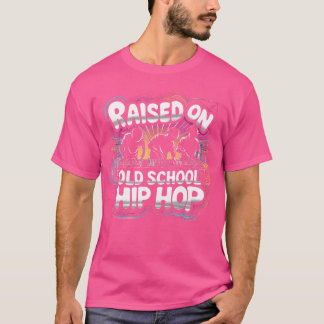 T-shirt Roulé Sur Le Graffiti De L'Ancienne École Rap Hip