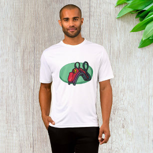 T-shirt Rouleau couleur rouge Dessous de verre à tour