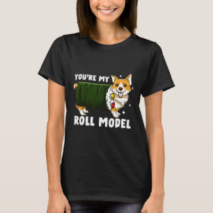 T-shirt Rouleau de sushi Corgi modèle femmes enfants homme