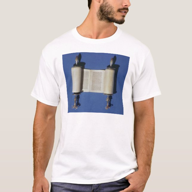 T-shirt Rouleau miniature de Torah, 1765 (Devant)