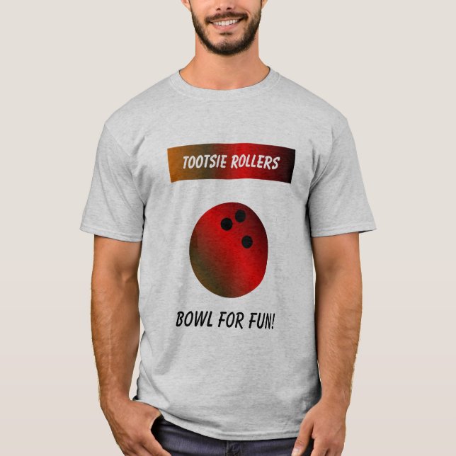 T-shirt Rouleaux de pied, cuvette pour l'amusement ! (Devant)