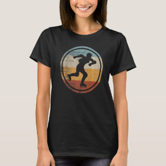 T-shirt Roulement à rouleaux de patinage Vintage rétro