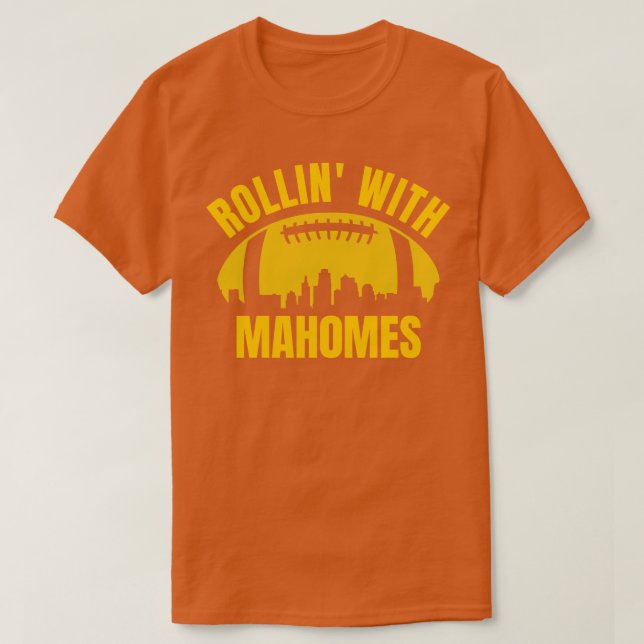 T-shirt Roulement avec Mahomes Skyline (Design devant)