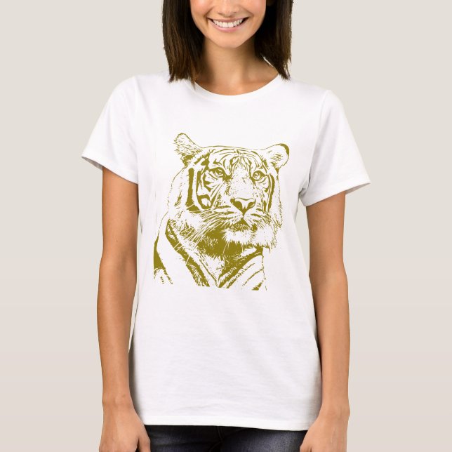 T-shirt Roulement de la conservation : le tigre (Devant)