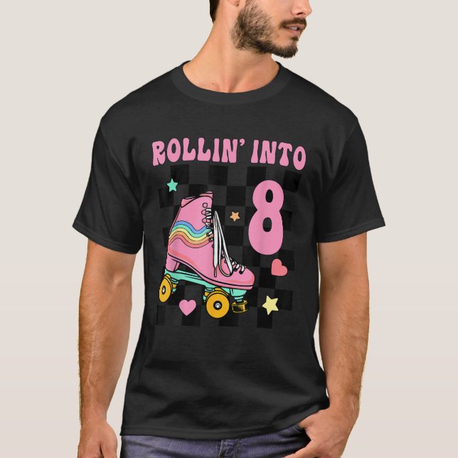 T-shirt Roulement En 8 Ans Rouleur fille 8e B (Devant)