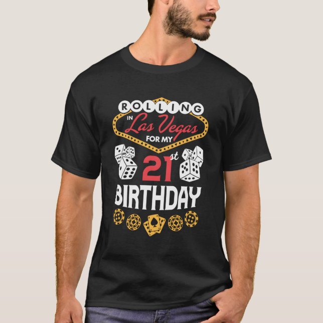 T-shirt Rouler À Las Vegas Pour Mon (Devant)
