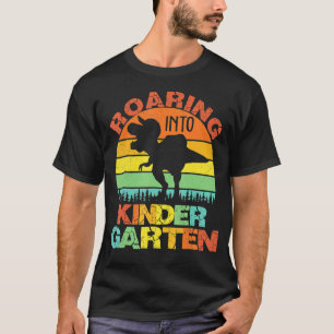 T-shirt Rouler Dans Le Jardin D'Enfants Dinosaure Rex Reto