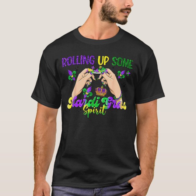 T-shirt Rouler Quelques Esprits De Mardi Gras Herbe Pour H (Devant)