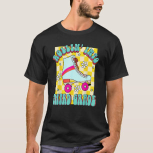 T-shirt Rouler Rétro En Troisième Année Roller Skate Dos T
