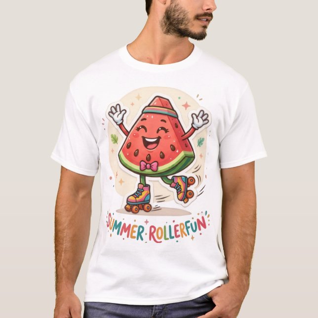 T-Shirt Roulés Suaves d'Été (Devant)