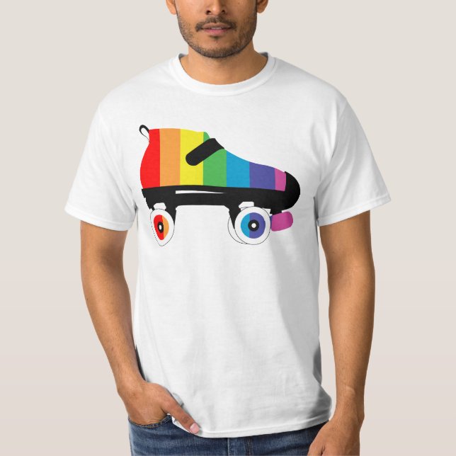 T-shirt roulettes arc-en-ciel (Devant)