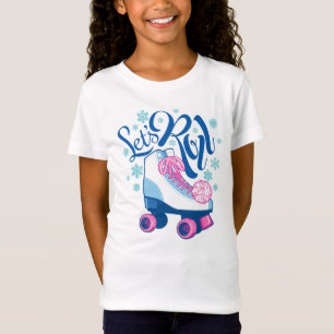 T-Shirt Roulettes, roller, thème hivernal, enfants