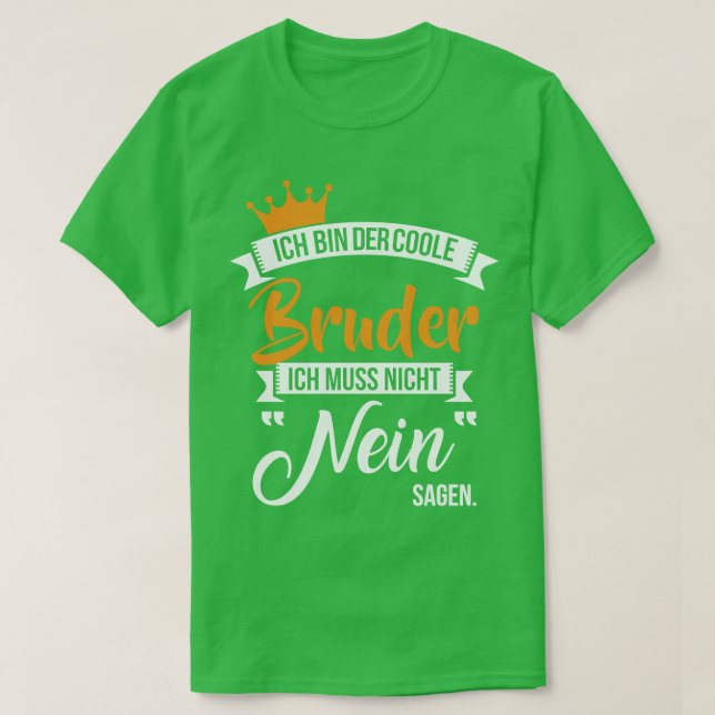 T-shirt Rouleur de cône Ich bin der coole (Design devant)