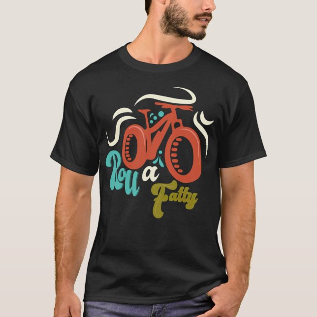 T-shirt Roulez Un Vélo Gros Graisse Fat Pneus Ebike Vélo D (Devant)