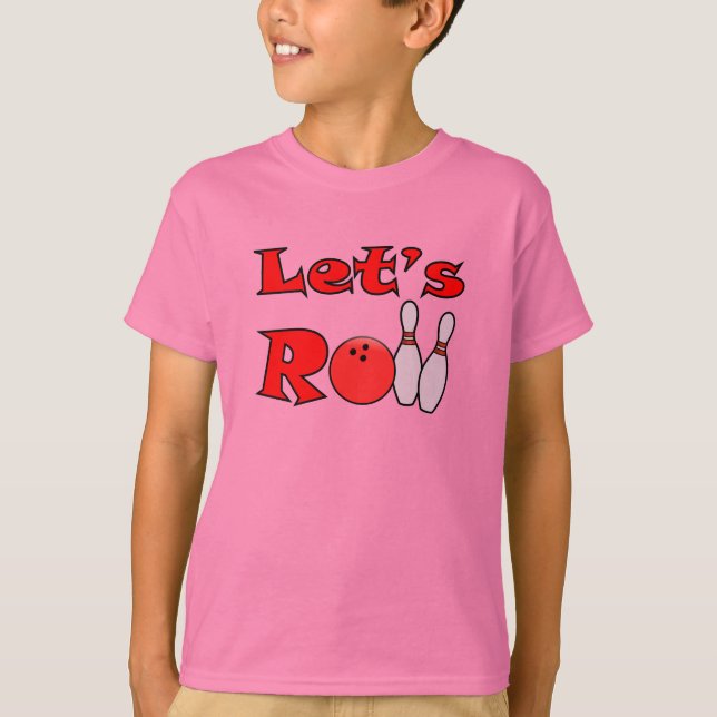 T-shirt Roulons - Chemise de bowling pour enfants (Devant)