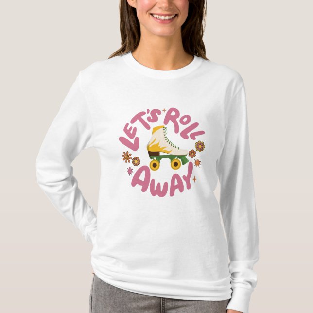 T-shirt Roulons les patins à rouleaux (Devant)