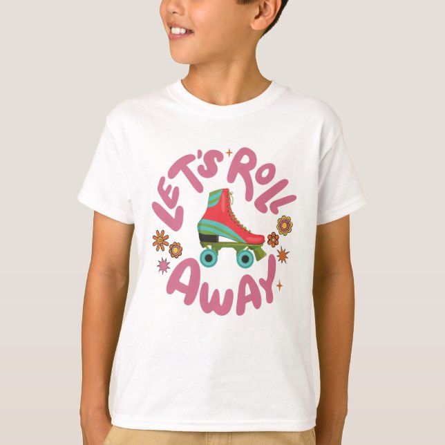 T-shirt Roulons les patins à rouleaux (Devant)