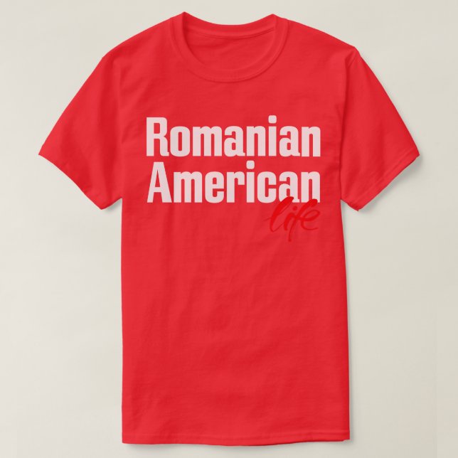 T-shirt Roumain American Life 3 (Design devant)