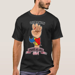 T-shirt Roumaine Fille Inbrisable I Patrimoine Roumain I R