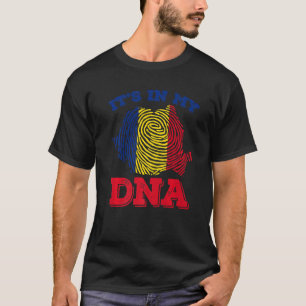 T-shirt ROUMANIE, C'est dans mon ADN, Fiers Roumains Drape