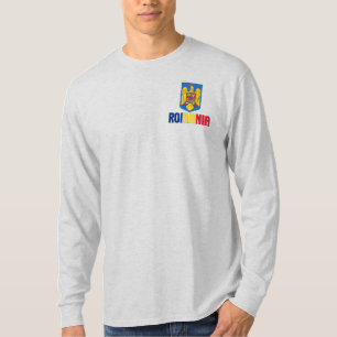 T-shirt Roumanie Drapeau et blason Patriotique