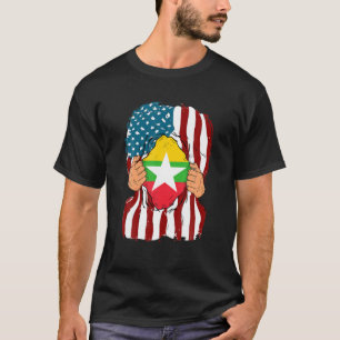 T-shirt Roumanie Drapeau intérieur de moi Accueil Fierté R