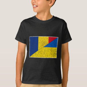 T-shirt Roumanie Drapeau Ukraine Roumain Fierté Ukrainienn