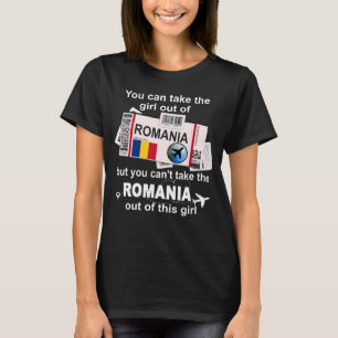 T-shirt Roumanie Embarquement Pass Roumanie Girl Romania