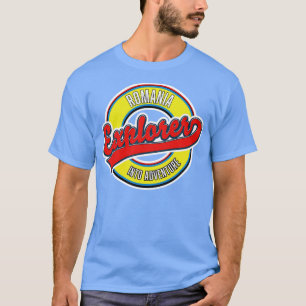 T-shirt Roumanie explorateur dans le logo aventure
