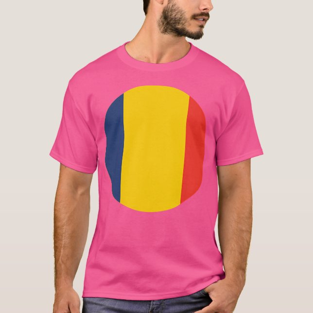T-shirt Roumanie Pays Drapeau (Devant)