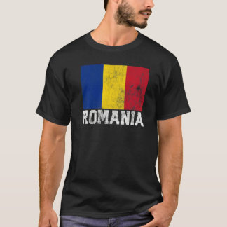 T-shirt Roumanie Roumanie Drapeau Accueil Souvenir Hommes 