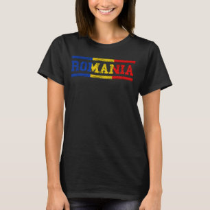 T-shirt Roumanie Voyage Roumanie Drapeau roumain Pride rou