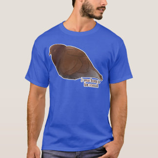 T-shirt Round Brown Pigeon